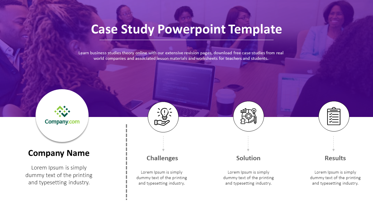 case study powerpoint template free